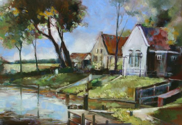 Schilderij Sluisje Eemnes